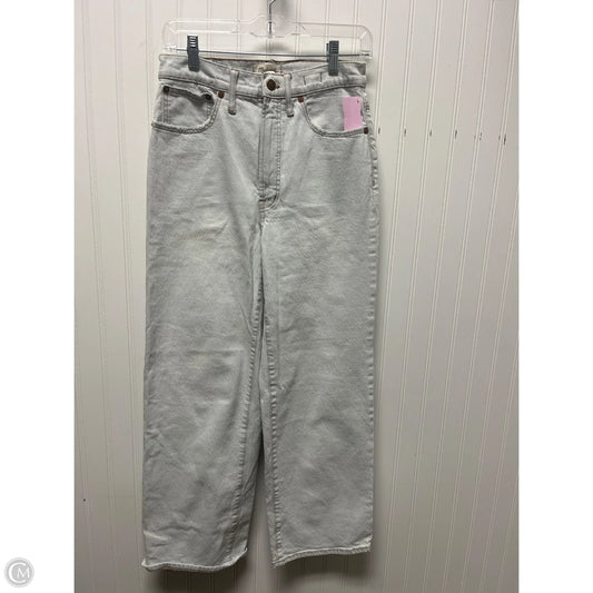Jeans Wide Leg By Madewell In Blue Denim, Size: 4