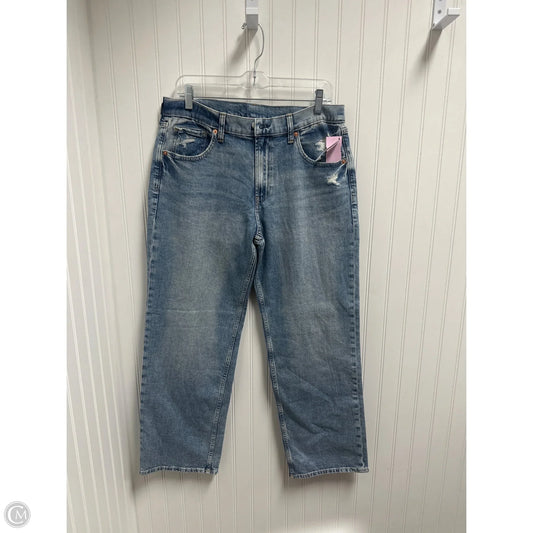 Jeans Straight By Gap In Blue Denim, Size: 8