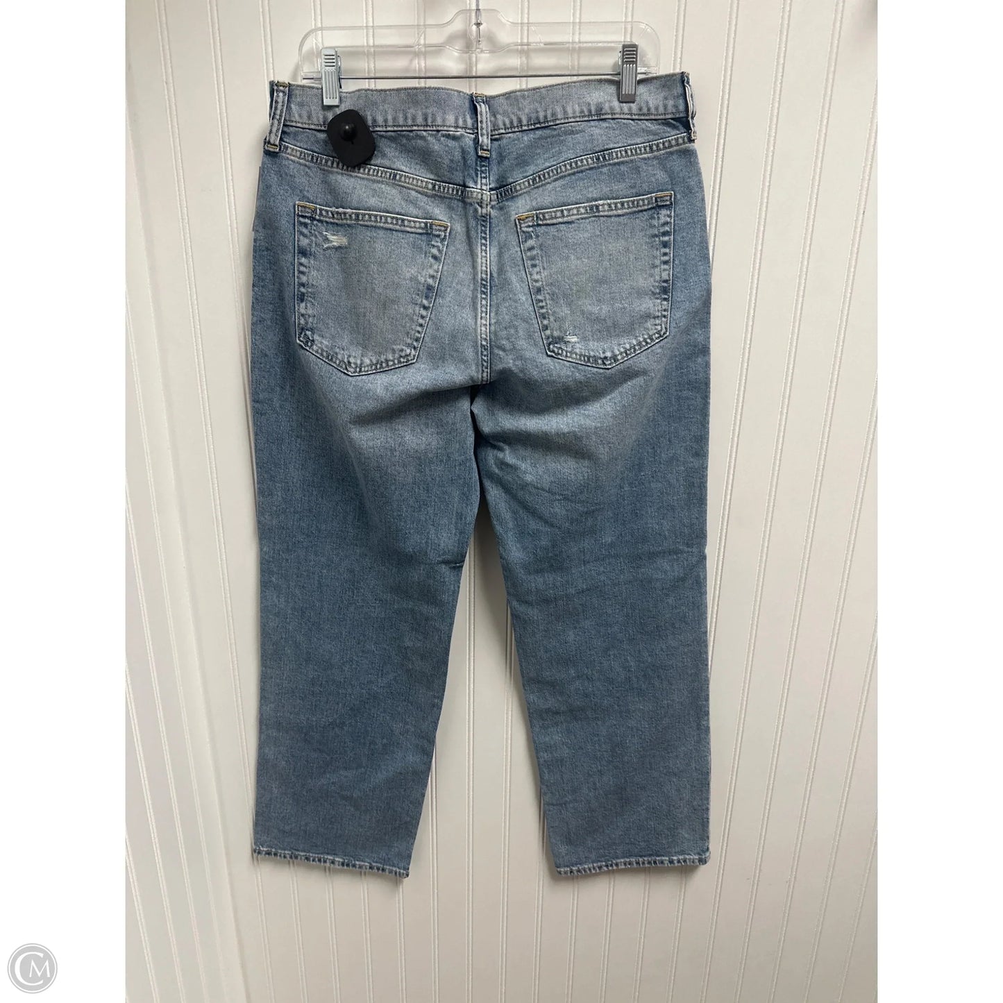 Jeans Straight By Gap In Blue Denim, Size: 8