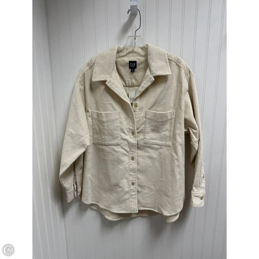Top Long Sleeve By Gap In Beige, Size: M