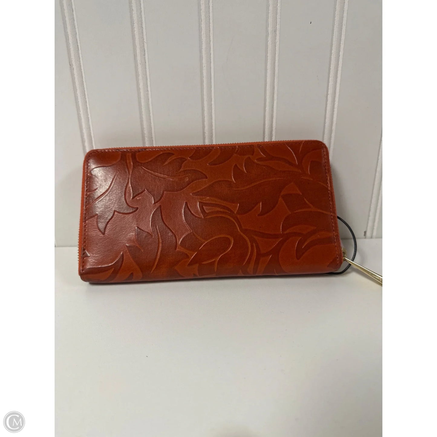 Wallet Leather By Valentina, Size: Large