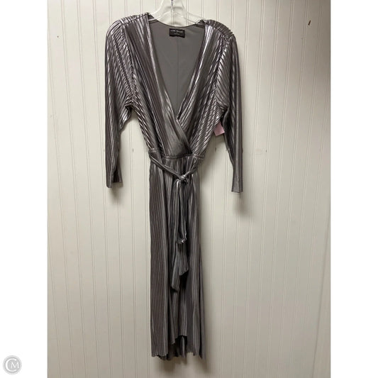 Dress Party Midi By Lane Bryant In Silver, Size: 1x