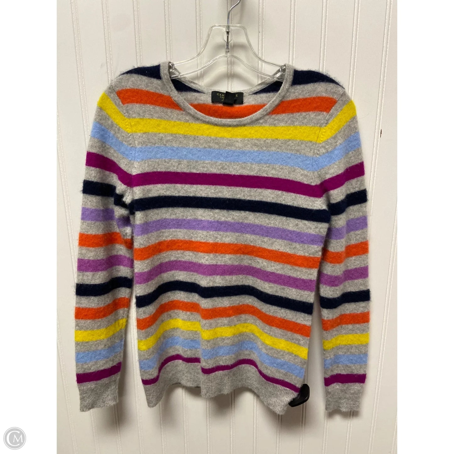 Sweater Cashmere By Charter Club In Striped Pattern, Size: S