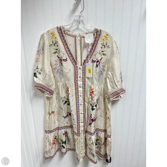 Dress Casual Short By Johnny Was In Beige, Size: M