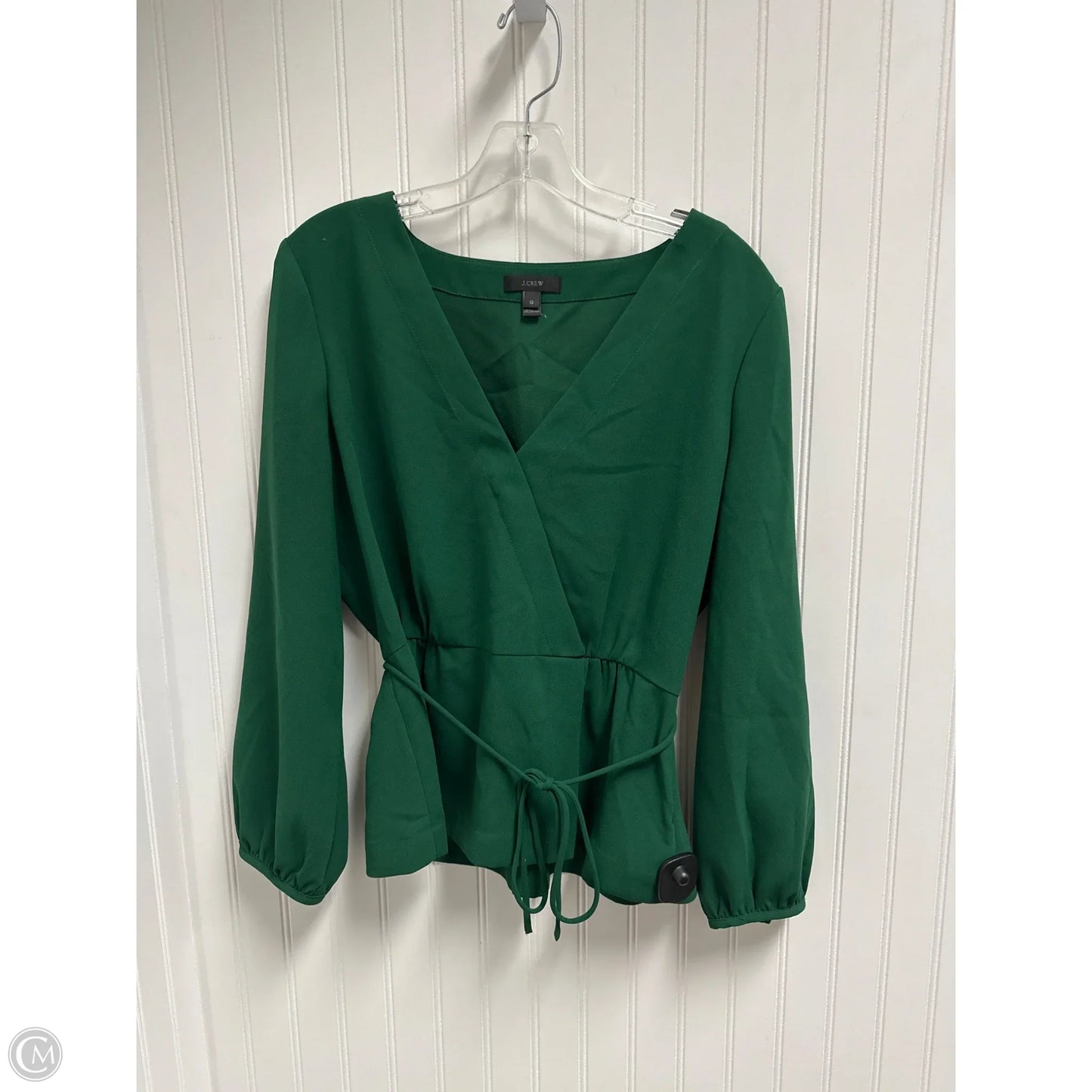 Top Long Sleeve By J. Crew In Green, Size: L