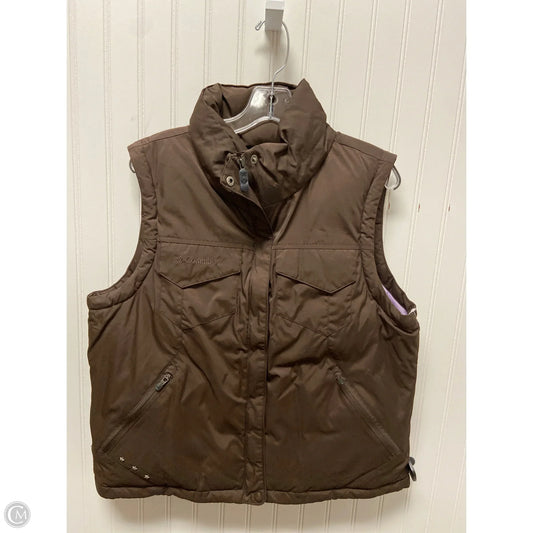 Vest Puffer & Quilted By Columbia In Brown, Size: L