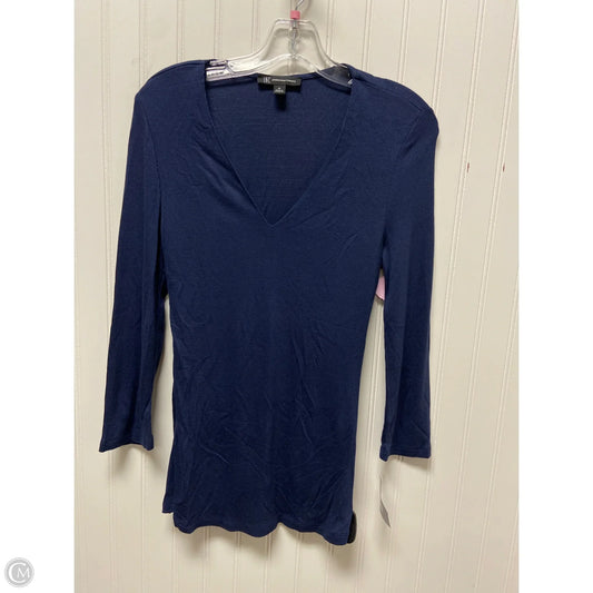 Top Long Sleeve Basic By Inc In Blue, Size: M