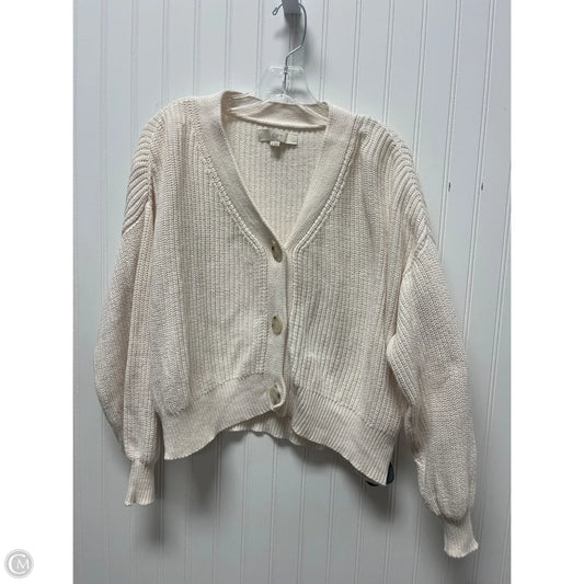 Sweater Cardigan By Loft In Beige, Size: S