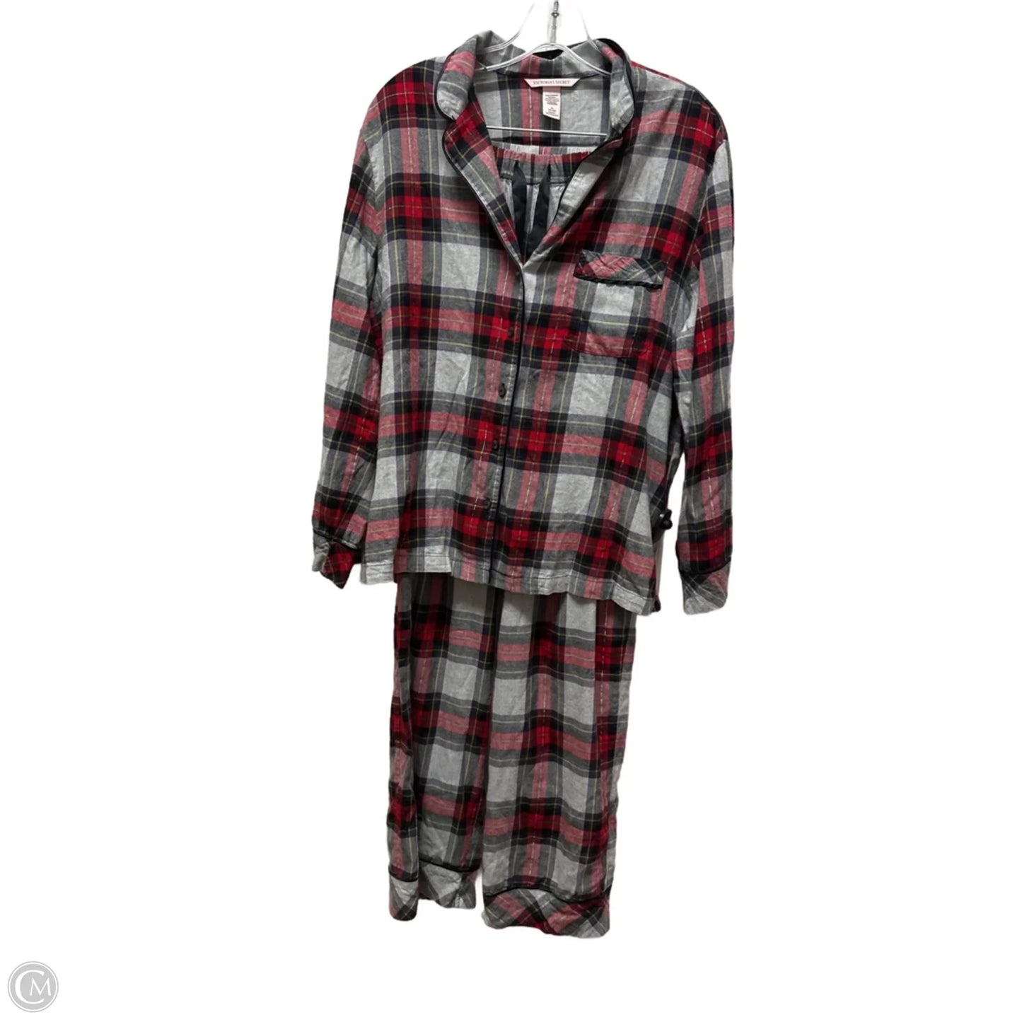 Pajamas 2pc By Victorias Secret In Plaid Pattern, Size: M