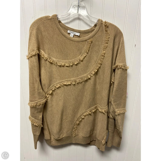 Sweater By Chicos In Tan, Size: L