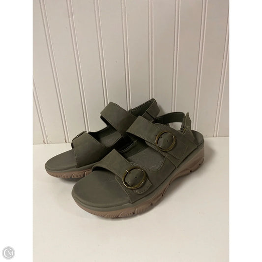 Sandals Flats By Skechers In Green, Size: 7