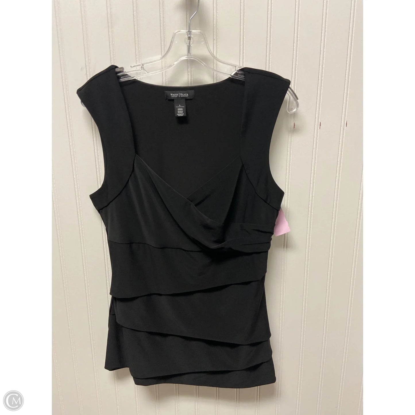 Top Sleeveless Basic By White House Black Market In Black, Size: L