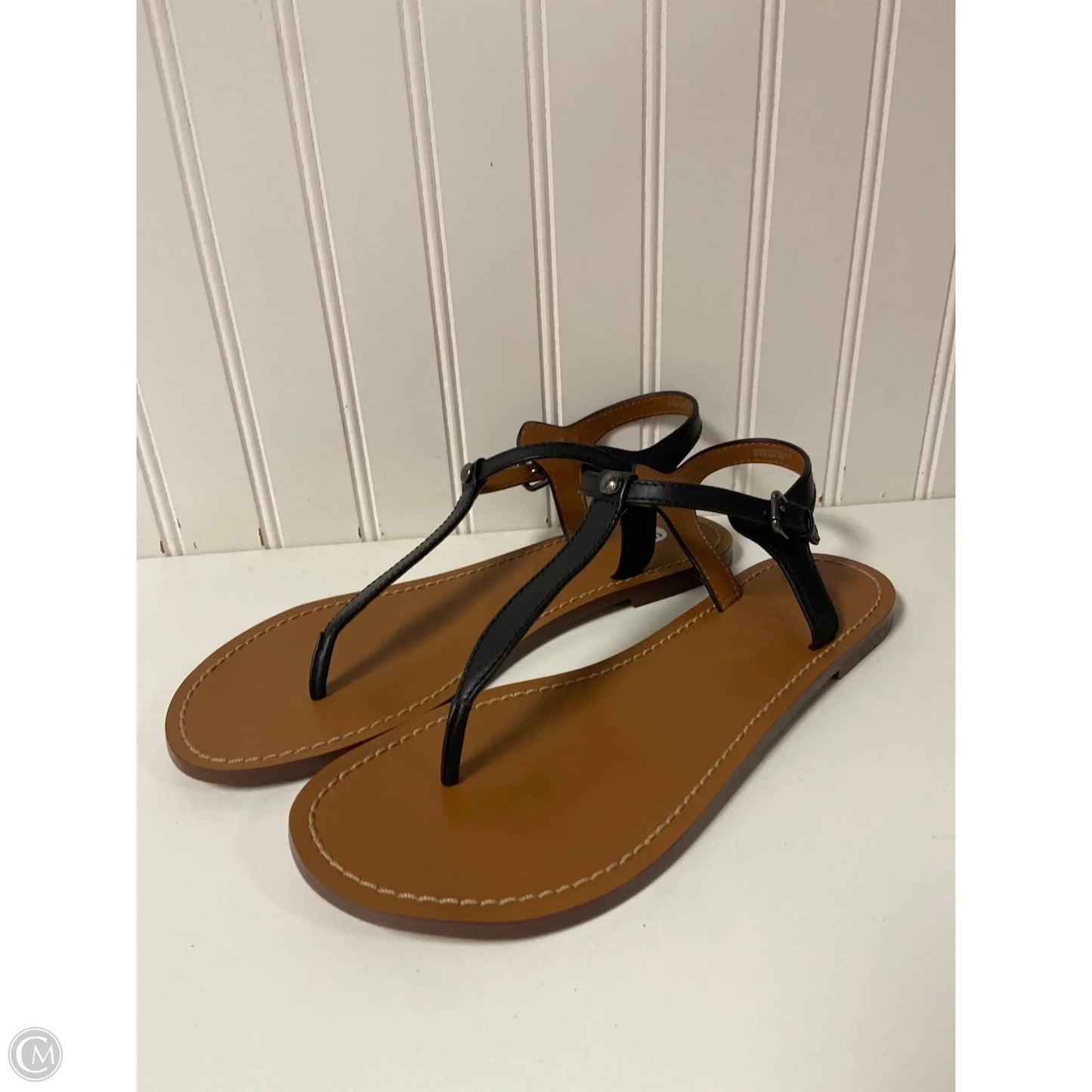 Sandals Designer By Coach In Black, Size: 9.5