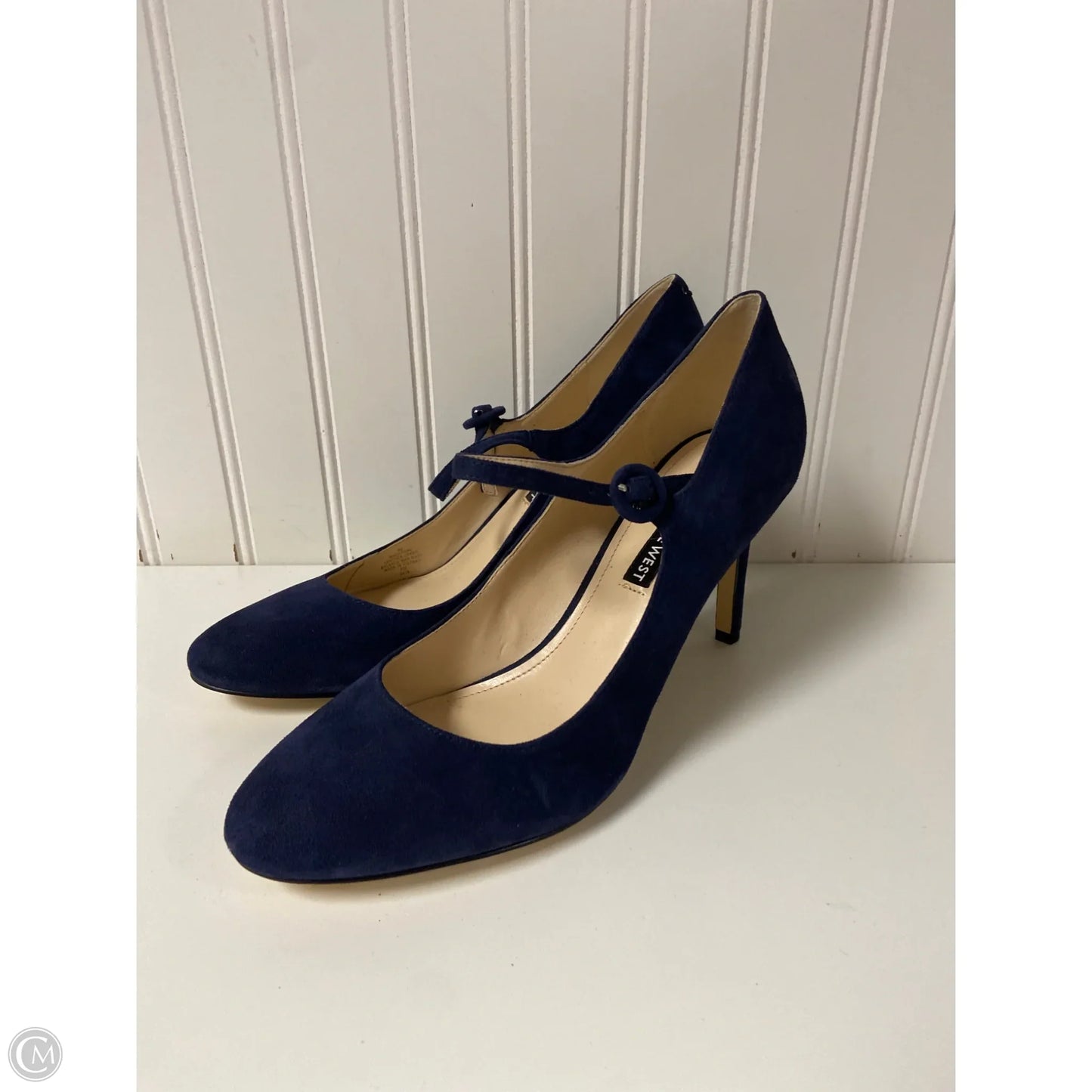 Shoes Heels Stiletto By Nine West In Blue, Size: 9