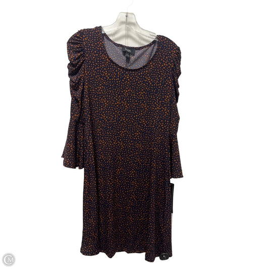 Dress Casual Short By Msk In Blue & Orange, Size: S