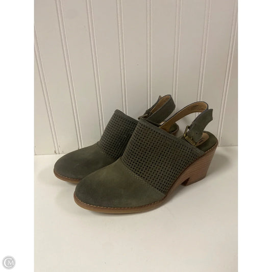 Shoes Heels Block By Sofft In Green, Size: 7