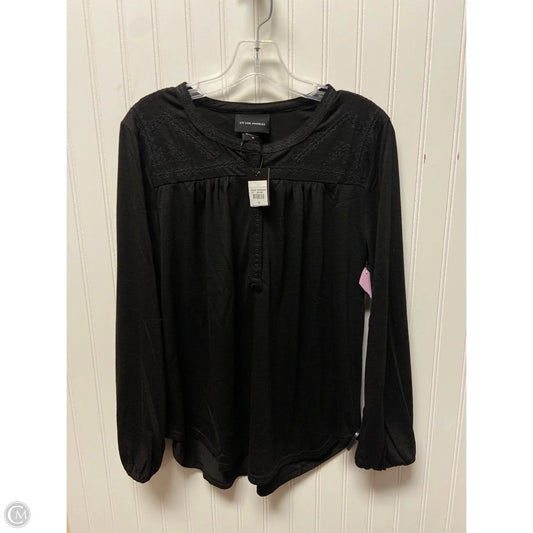 Top Long Sleeve Basic By Cmc In Black, Size: M