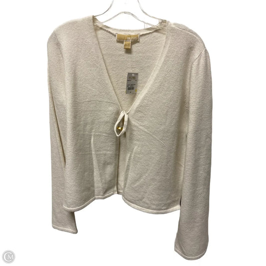 Sweater Cardigan By Michael By Michael Kors In Cream, Size: M