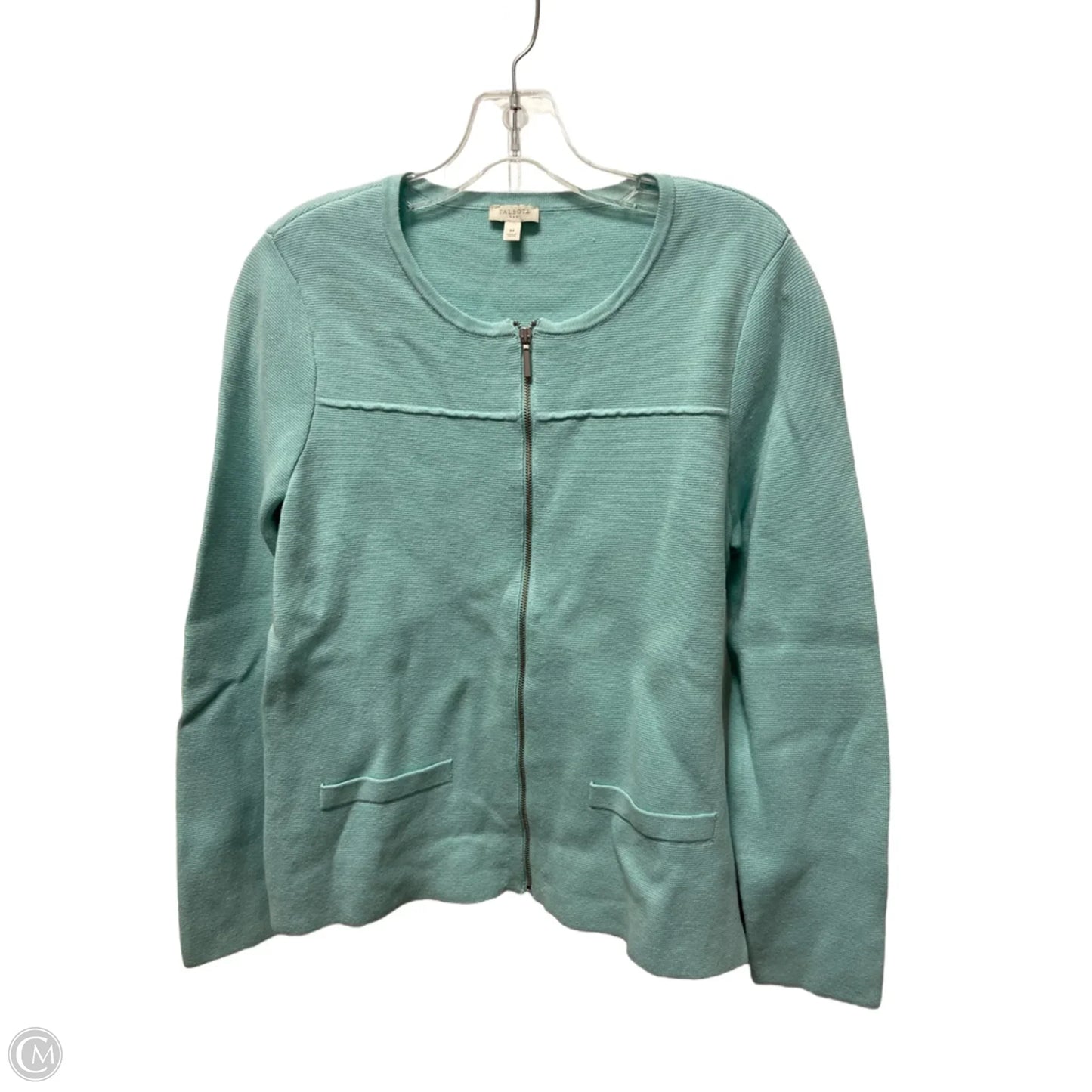 Jacket Shirt By Talbots In Aqua, Size: M