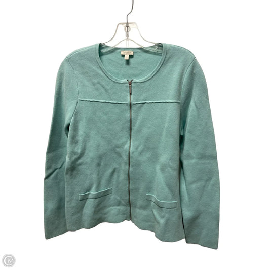 Jacket Shirt By Talbots In Aqua, Size: M