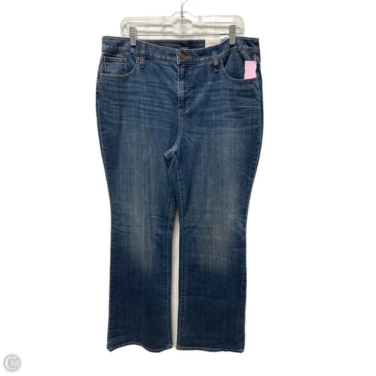 Jeans Boot Cut By Chicos In Blue Denim, Size: 14