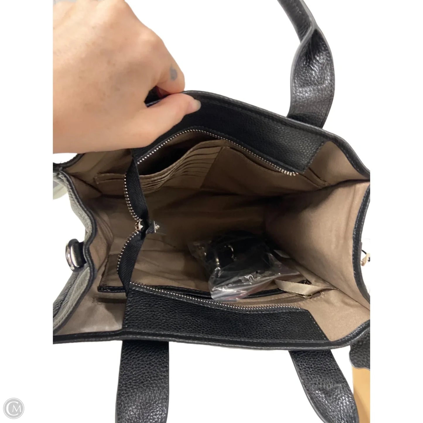 Handbag Leather By Clothes Mentor, Size: Medium