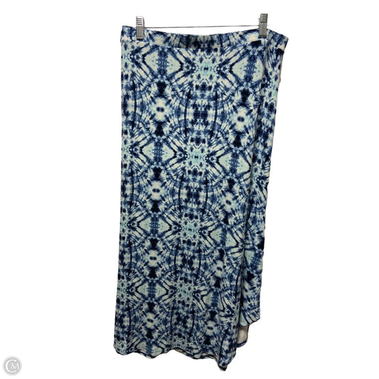 Skirt Midi By Chicos In Blue, Size: 16