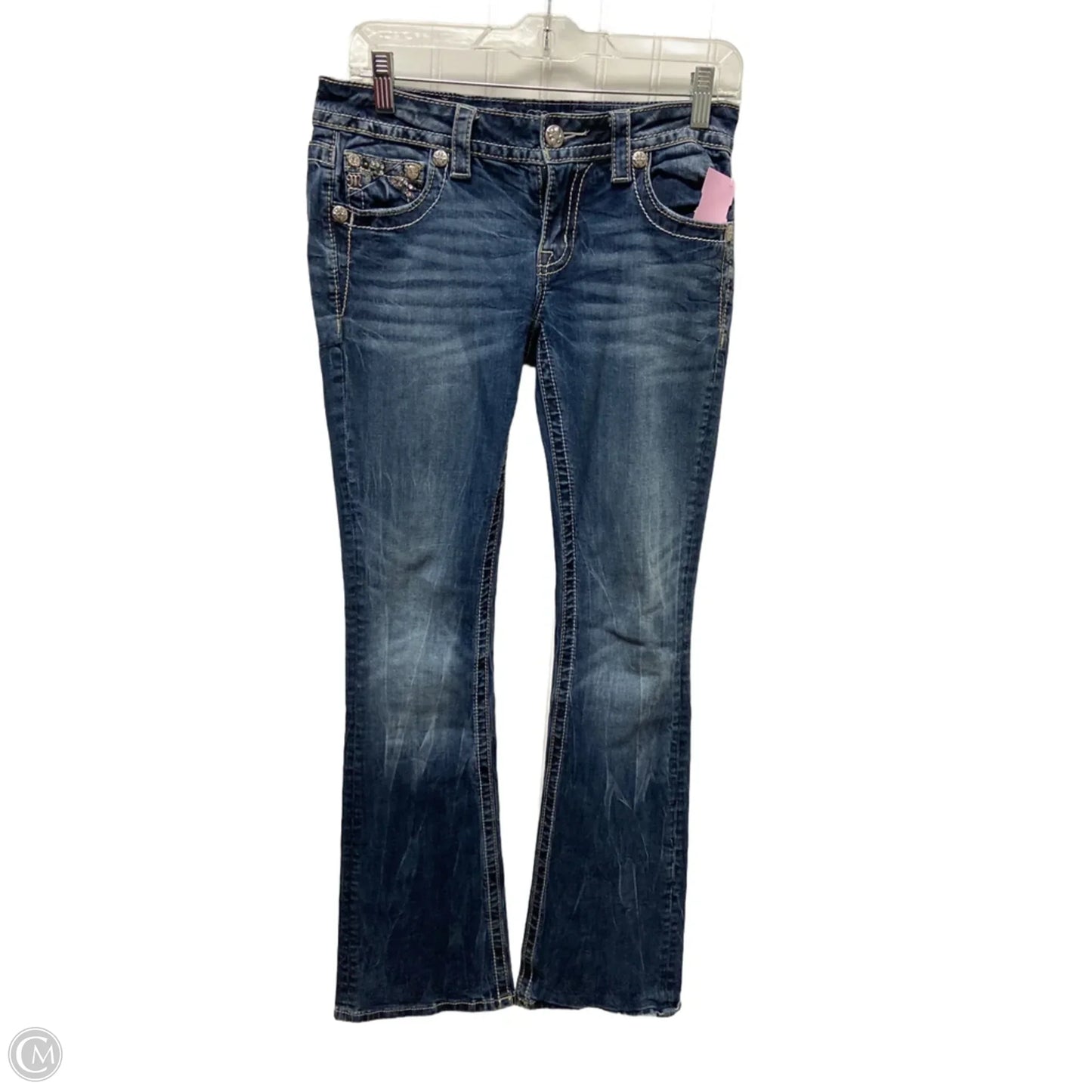 Jeans Boot Cut By Miss Me In Blue Denim, Size: 4