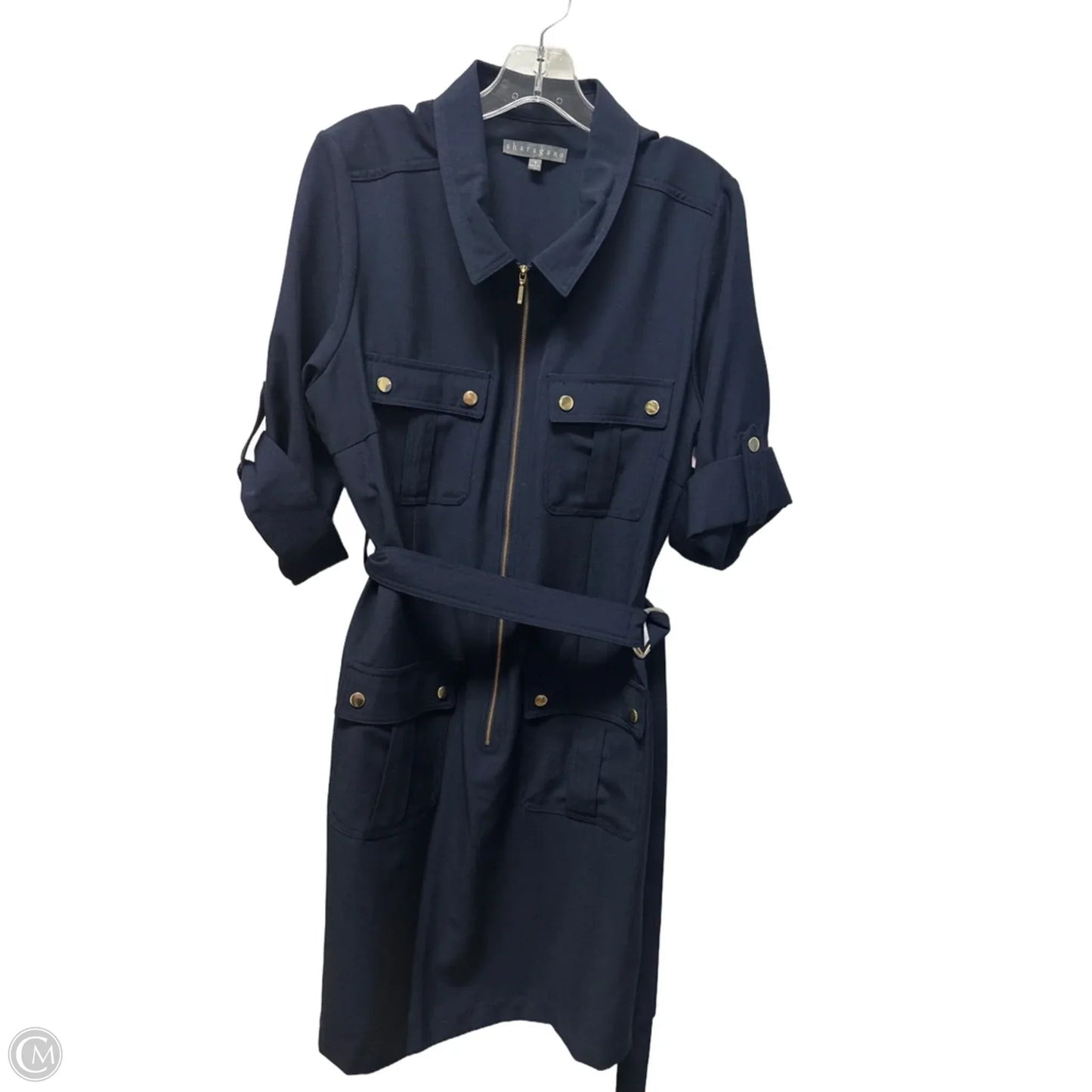 Dress Casual Short By Sharagano In Navy, Size: 1x