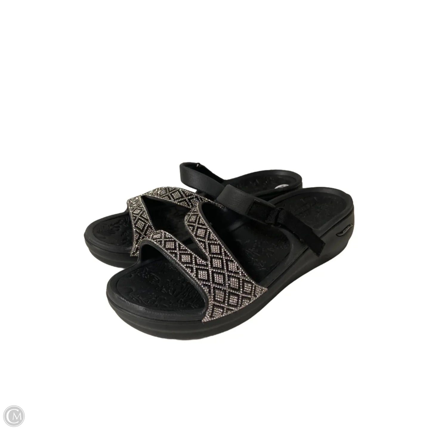 Sandals Flip Flops By Skechers In Black, Size: 10