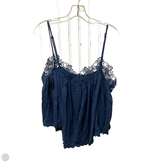 Top Sleeveless By Free People In Blue, Size: L
