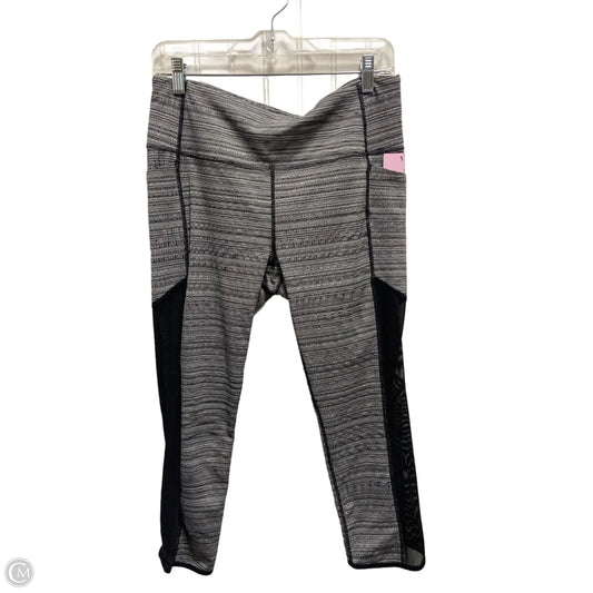 Athletic Leggings By Athleta In Black & White, Size: L