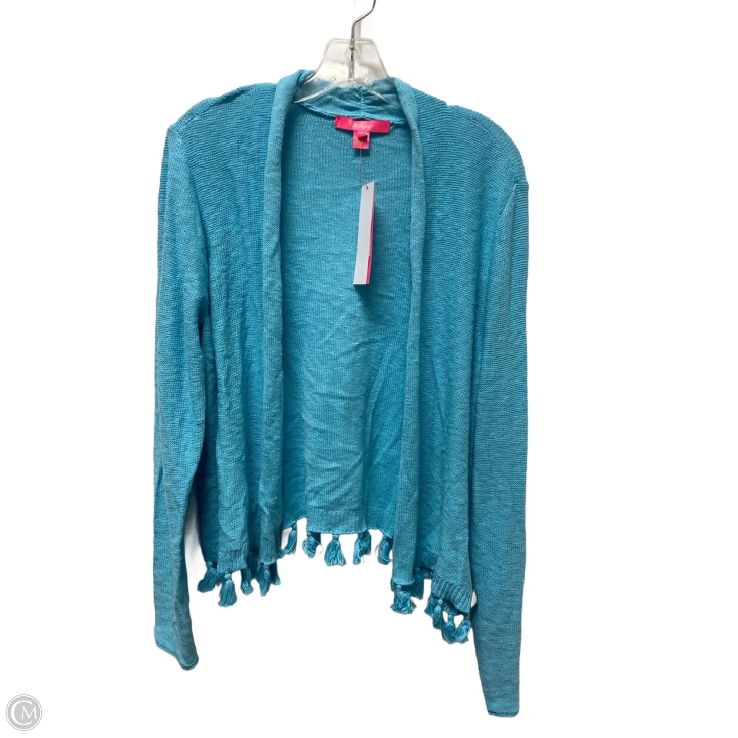 Sweater Cardigan Designer By Lilly Pulitzer In Blue, Size: 1x