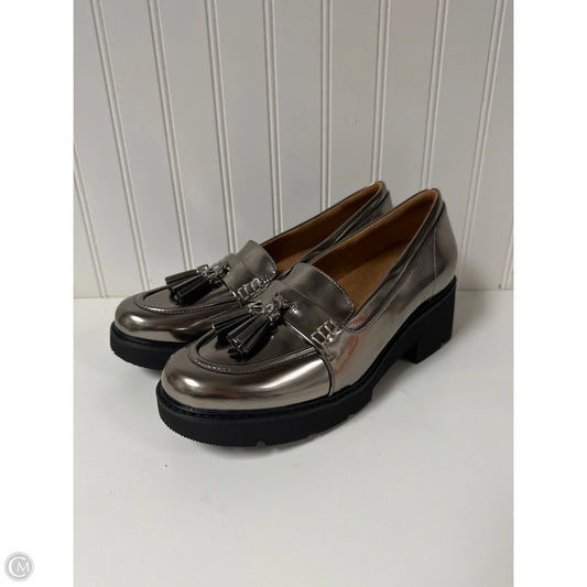 Shoes Heels Platform By Naturalizer In Silver, Size: 9.5