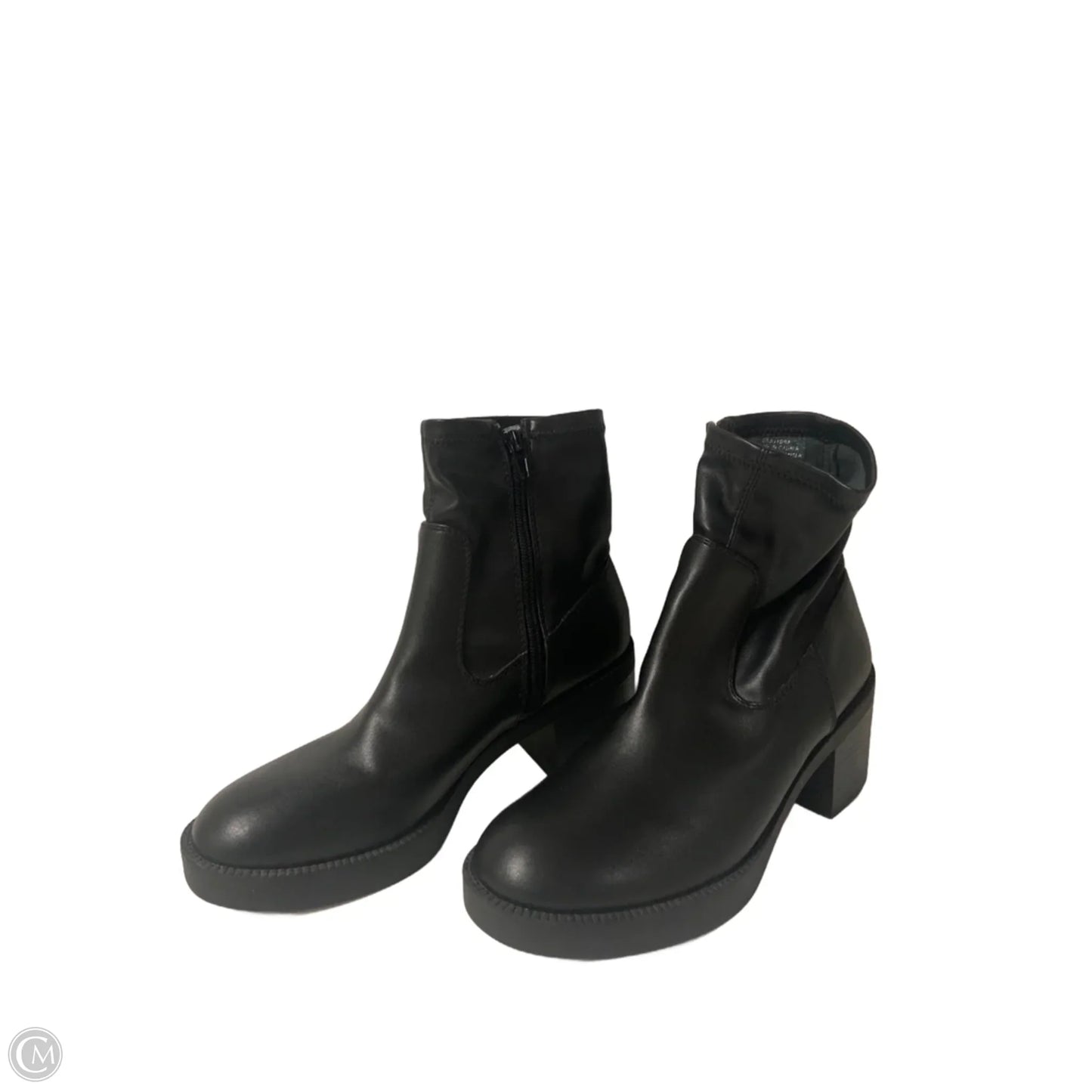 Boots Ankle Heels By Forever 21 In Black, Size: 7