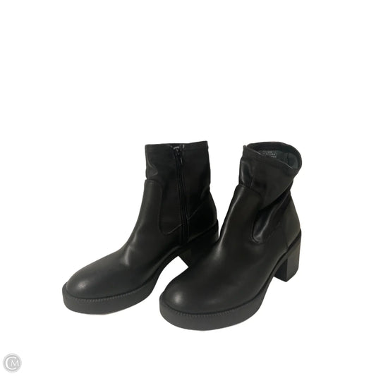 Boots Ankle Heels By Forever 21 In Black, Size: 7