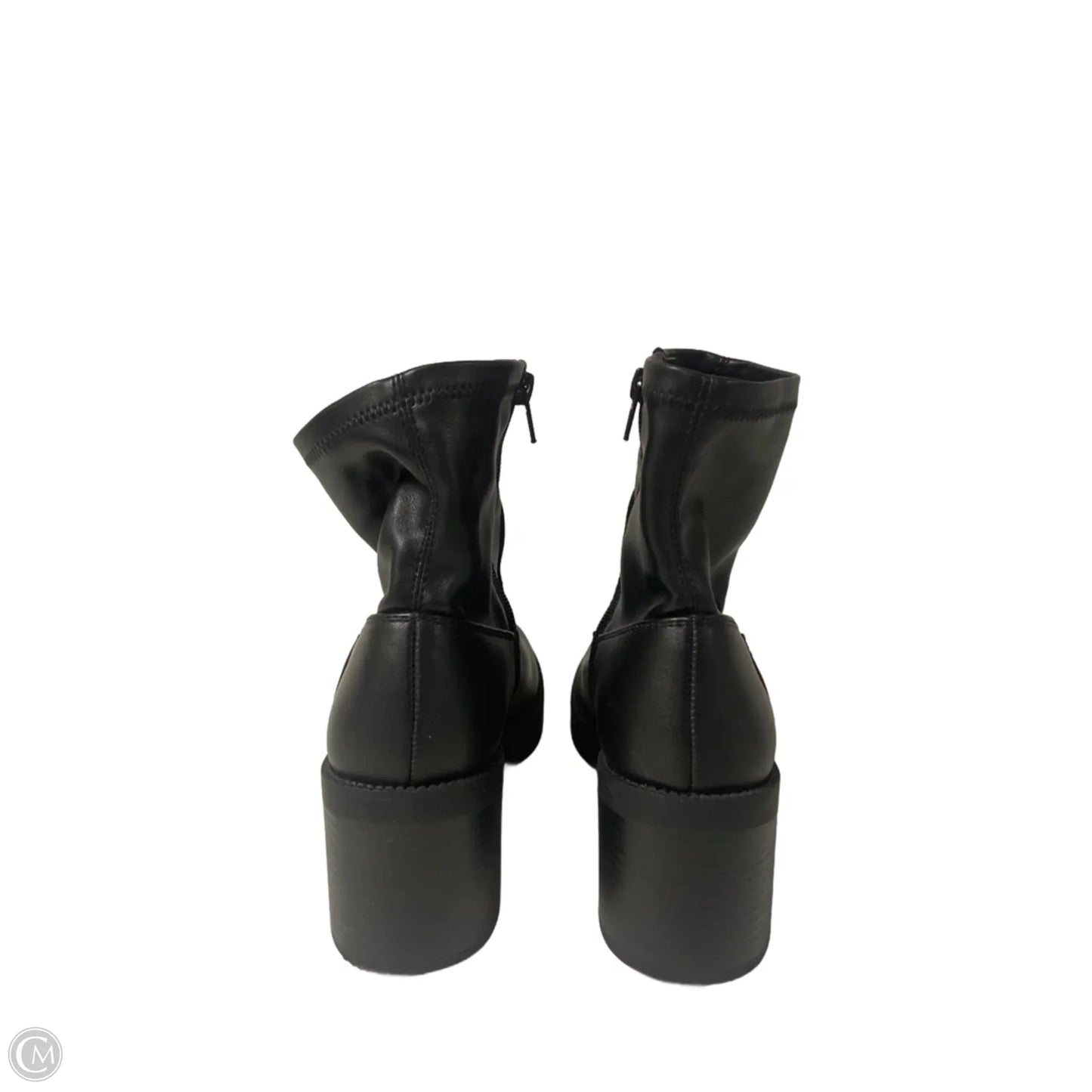 Boots Ankle Heels By Forever 21 In Black, Size: 7