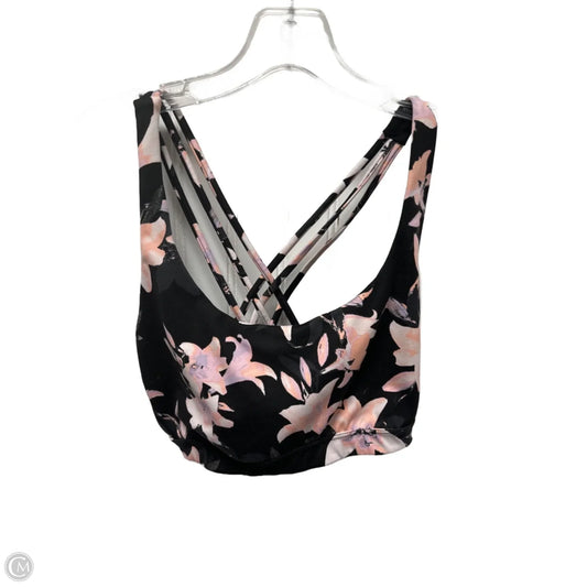 Athletic Bra By Victorias Secret In Black & Pink, Size: M
