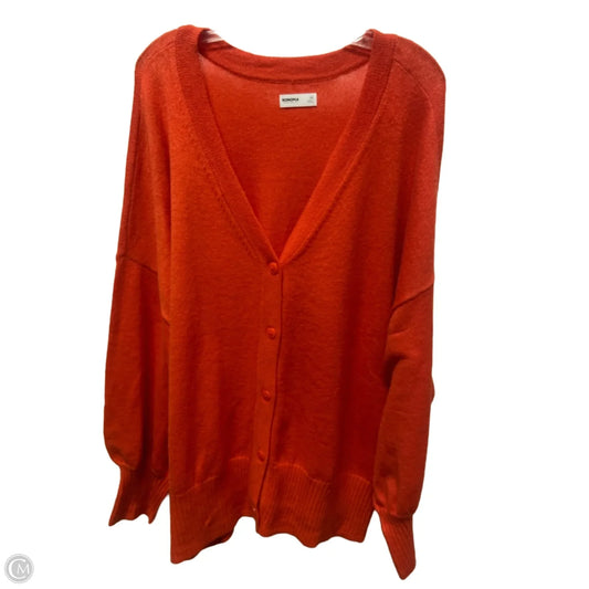 Sweater Cardigan By Sonoma In Orange, Size: 3x