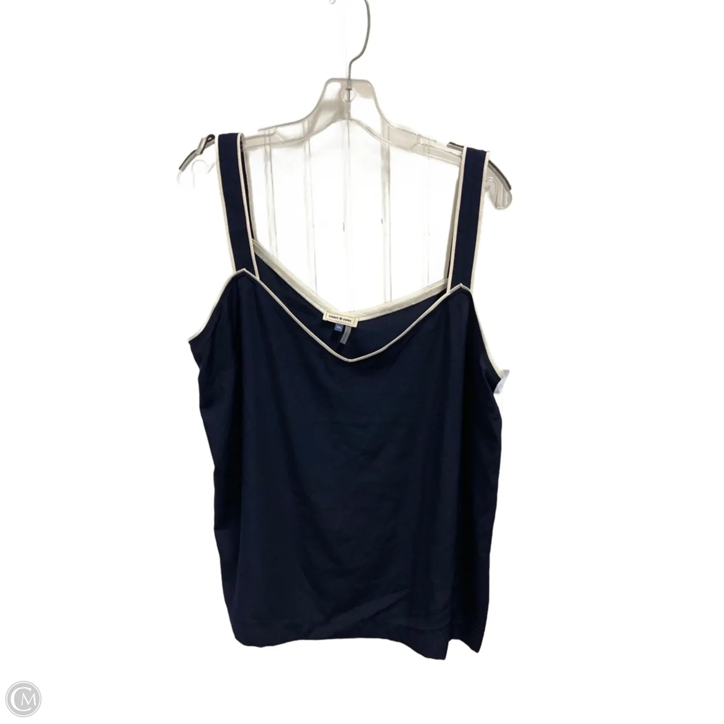 Top Sleeveless By Cmb In Navy, Size: 1x