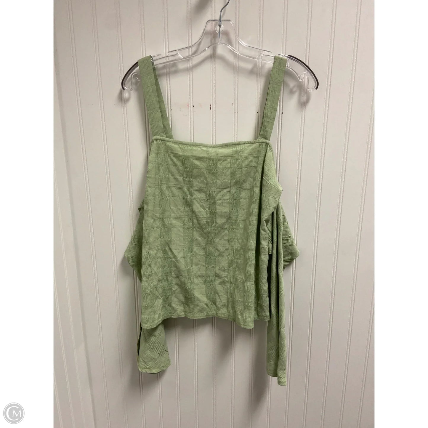 Top Long Sleeve By Top Shop In Green, Size: M