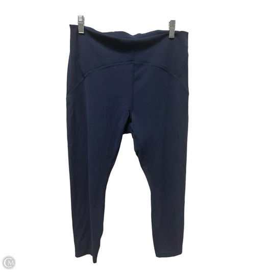 Athletic Leggings By Lululemon In Navy, Size: L
