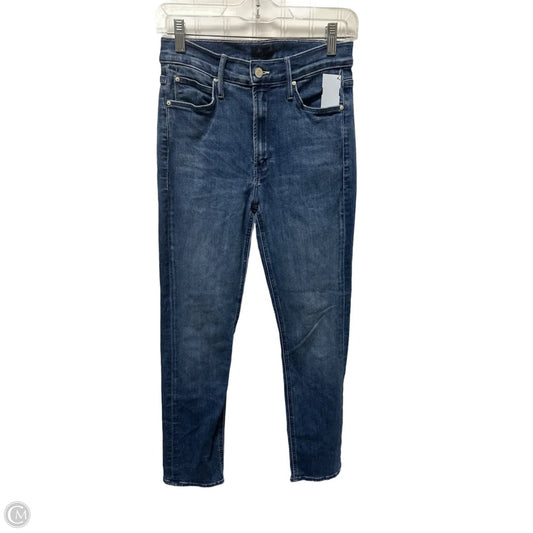 Jeans Straight By Mother In Blue Denim, Size: 4