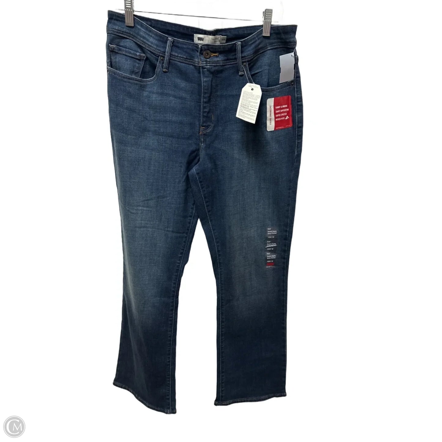 Jeans Boot Cut By Levis In Blue Denim, Size: 16