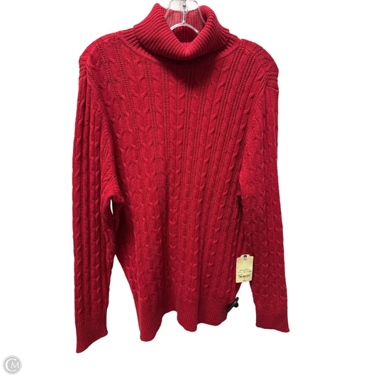 Sweater By St Johns Bay In Red, Size: 1x