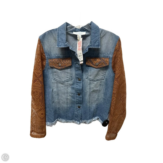 Jacket Denim By Clothes Mentor In Blue Denim, Size: S