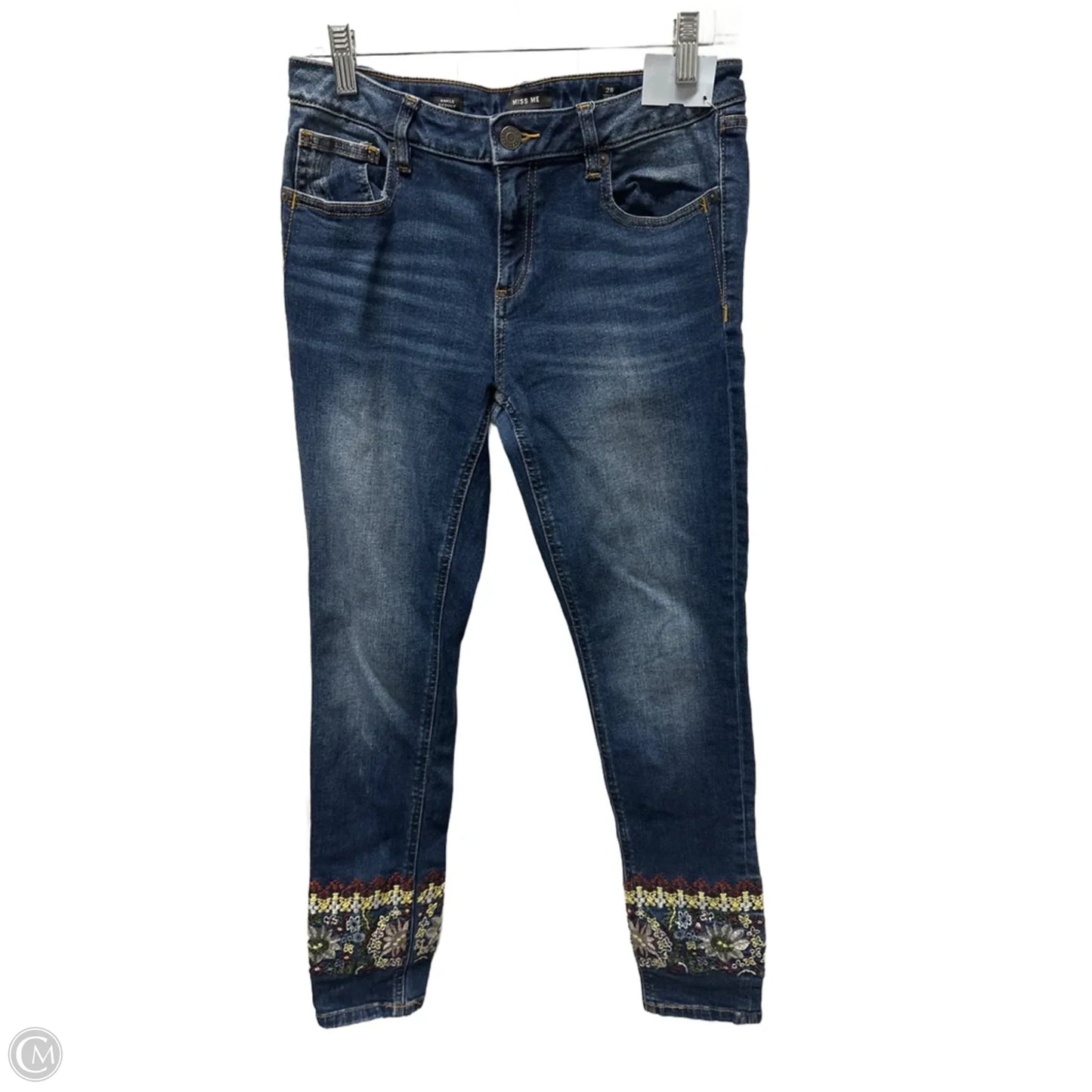 Jeans Skinny By Miss Me In Blue Denim, Size: 6