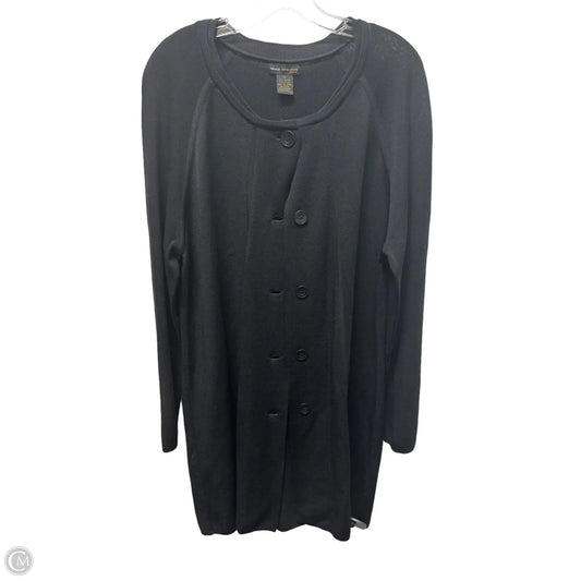 Sweater Cardigan By Grace In Black, Size: 1x