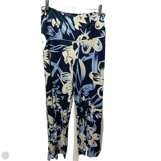 Pants Wide Leg By Clothes Mentor In Blue & White, Size: 8