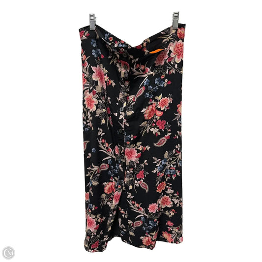 Skirt Midi By Loft In Black, Size: 12